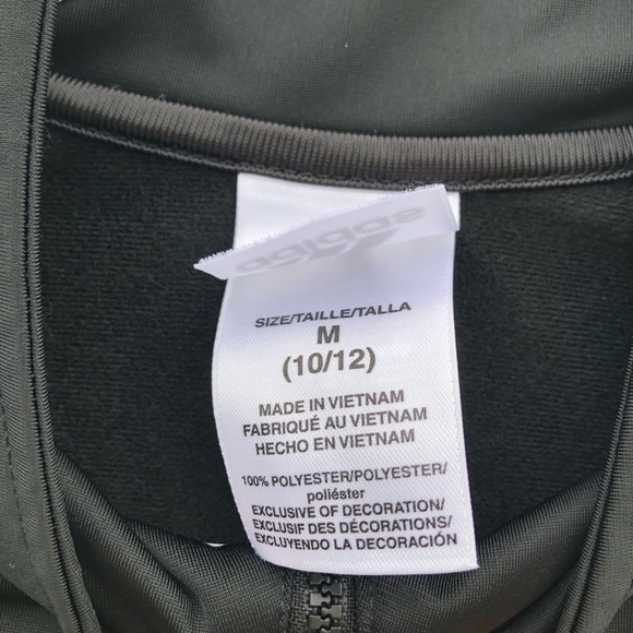 Adidas Black Original 3 Stripe Jacket Size M - Picture 5 of 6